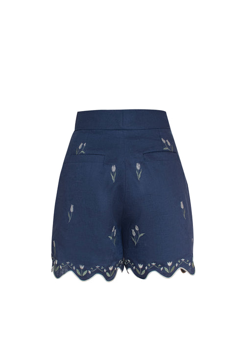 Lovely Tulip Short Navy